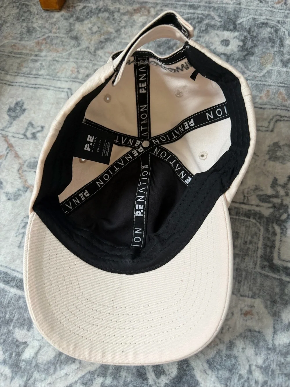 P.E NATION Beige Logo Baseball Cap Hat